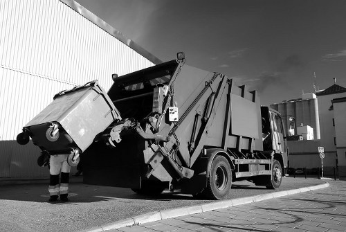 A large refrigerator ready for disposal