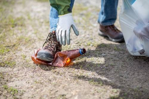 Steps for clearing rubbish during fridge disposal